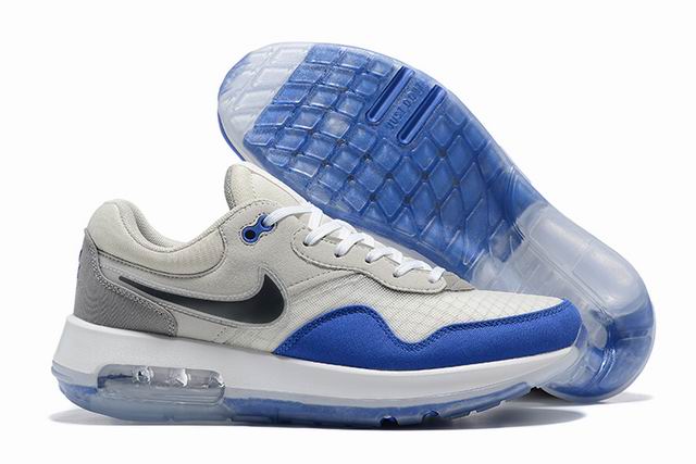 Nike Air Max Motif Men's Shoes Blue White Grey Black-3 - Click Image to Close